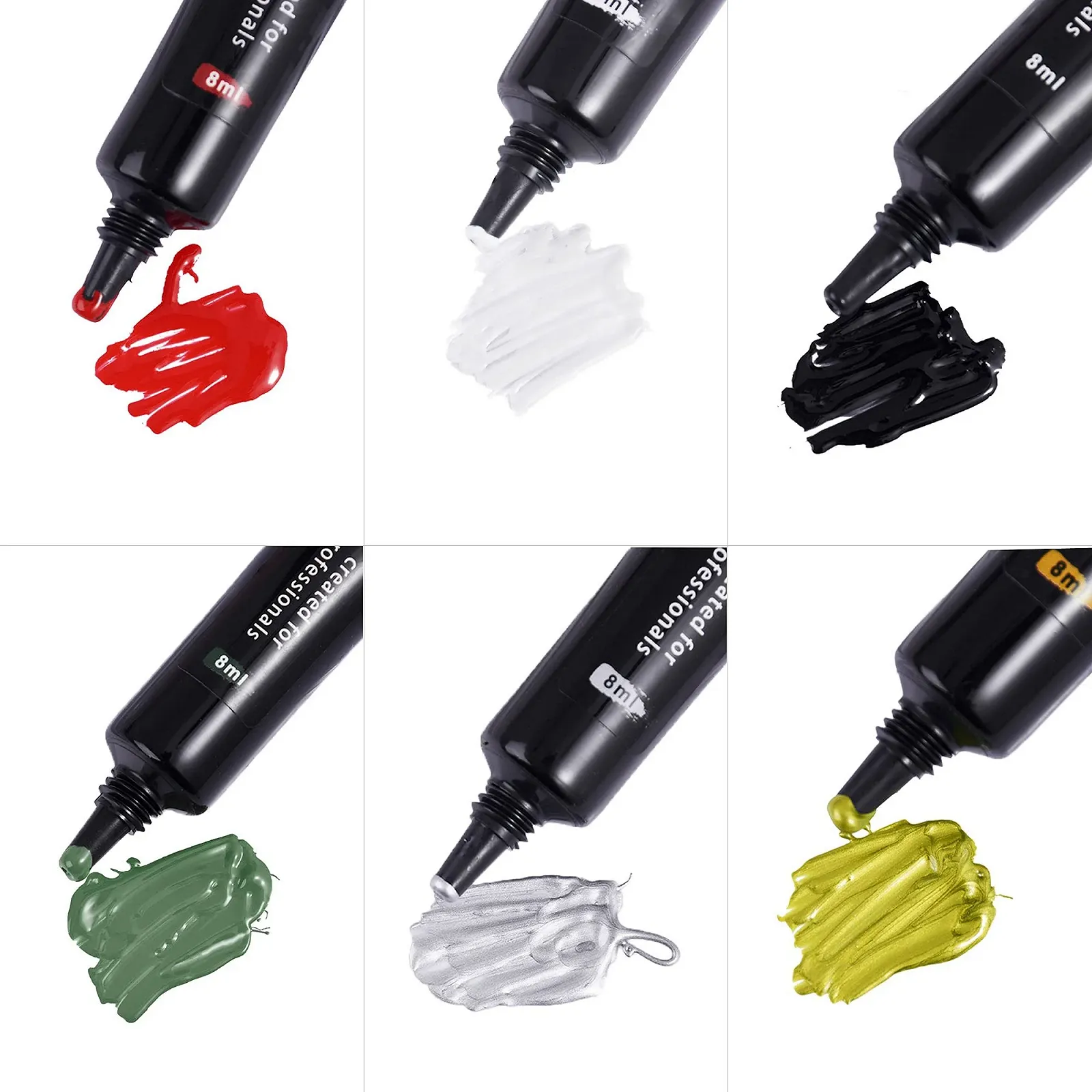 Гель-лак для ногтей INNICON Набор со штампами, УФ-гель-лак, штамп, скребок для ногтей, 6 штук Гель для стемпинга + штамп + скребок - Набор ручек для ногтей, фото №2