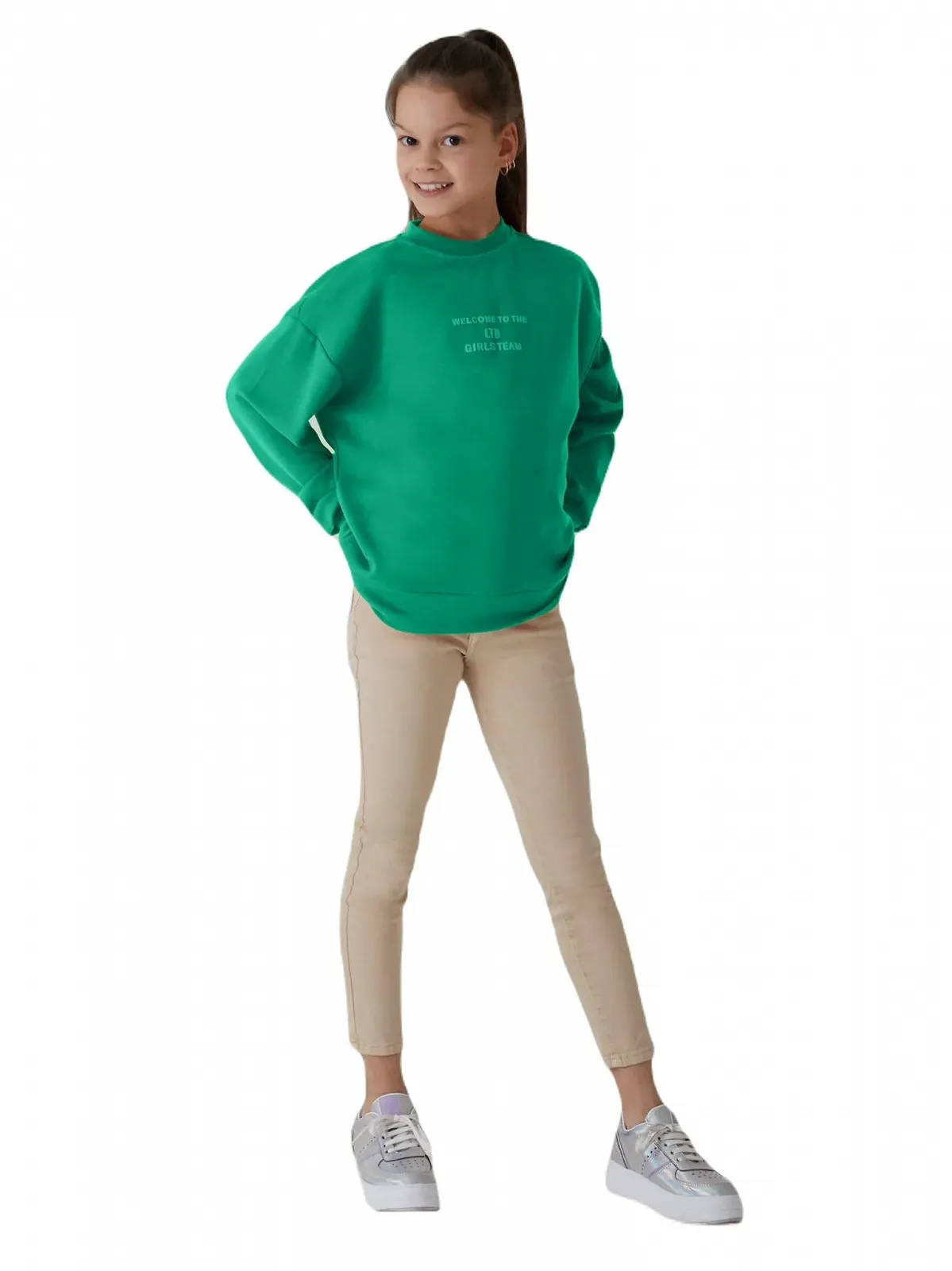 Толстовка LTB Jeans Hanafa для дівчат, розмір 140 см, чорний, фото №1