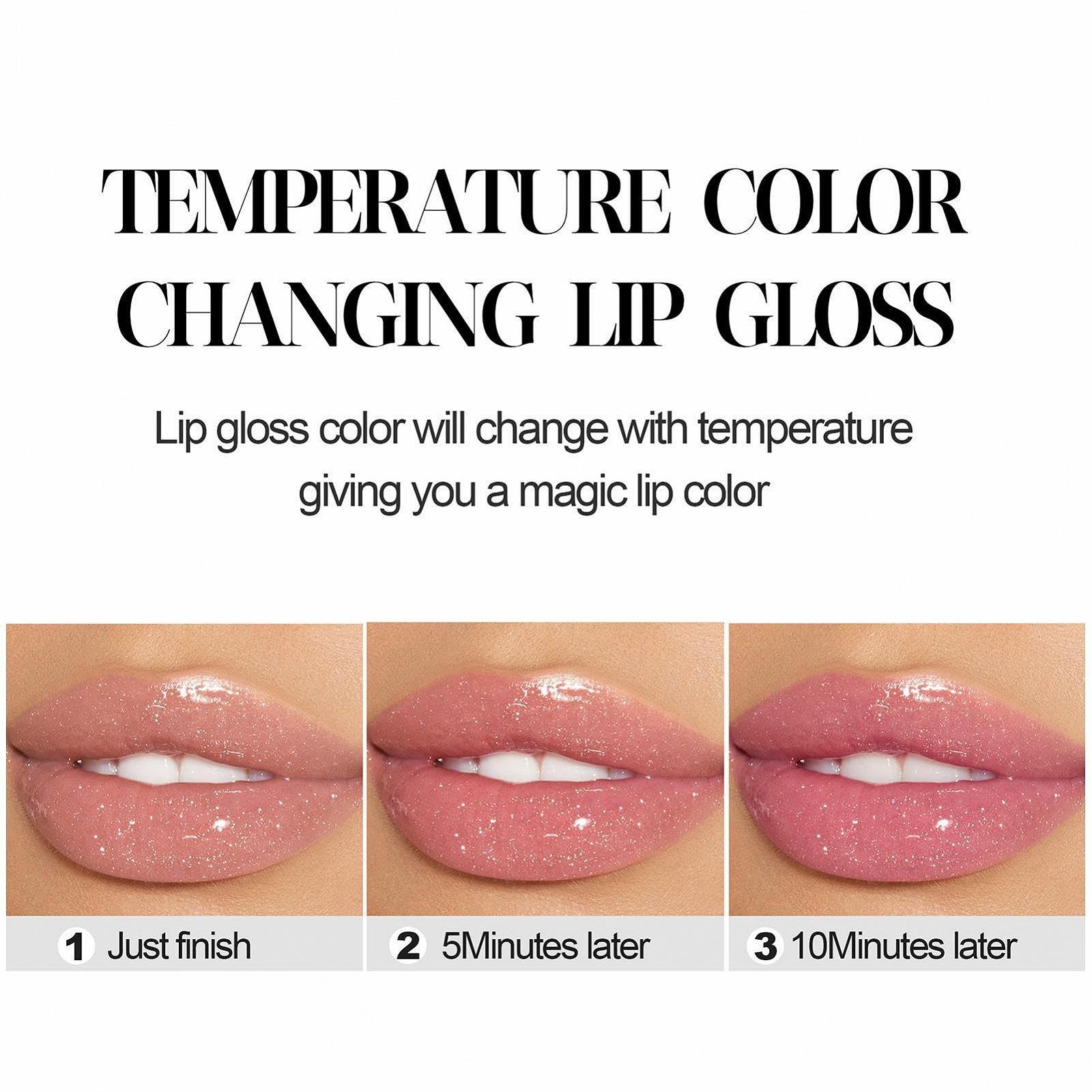 Набор блесков для губ Magic, 6 шт., блеск для губ, меняющий цвет, стойкий набор блесков для губ, увлажняющая желеобразная помада, средство для ухода за губами для женщин, девушек, фото №4