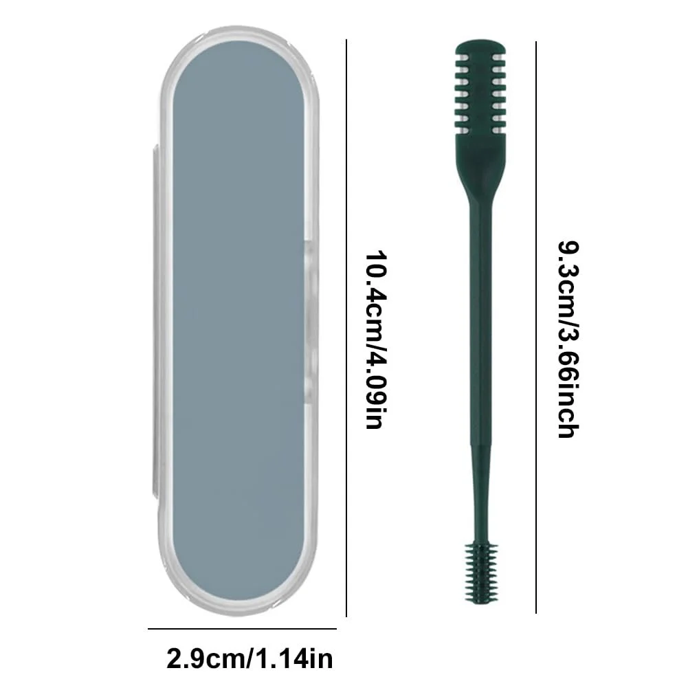Тример для носа 2-в-1 Washable Double-Sided Nose Hair Knife Ручний Dark Green, фото №7