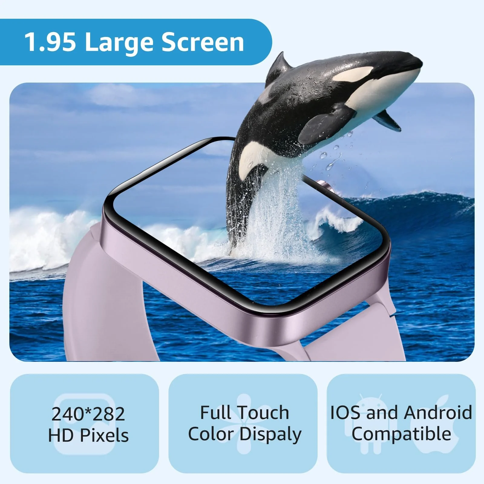 Смартгодинник для чоловіків та жінок з функцією відповіді/здійснення дзвінків, фото №2