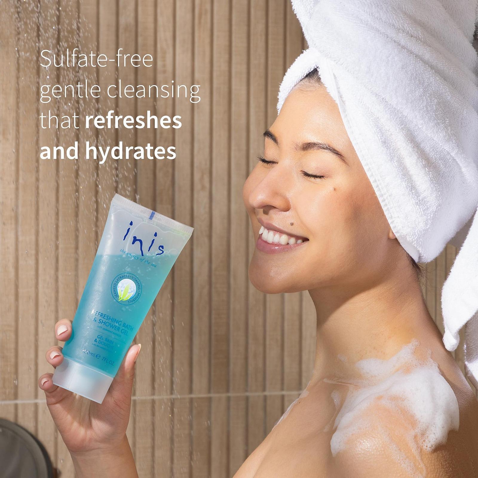 Гель для душу Inis The Energy of the Sea Освіжаючий 200 мл, фото №3 Гель для душу Inis The Energy of the Sea Освіжаючий 200 мл, фото №3