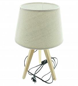 Настільна лампа Nature Дерево Поліестер Діаметр 24 x 38 см Кабель 160 см E14 40 Вт - Фото 1