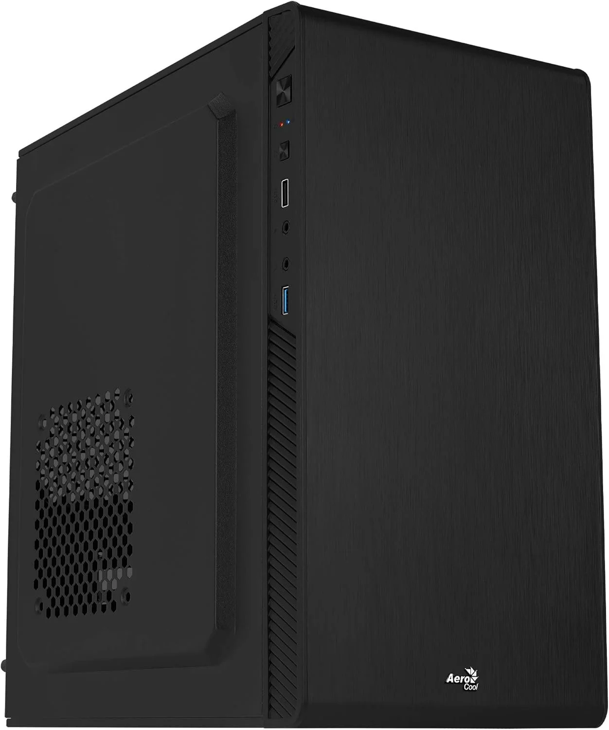 Корпус для ПК AeroCool CS106 Micro ATX матовий алюміній Чорний, фото №1 Корпус для ПК AeroCool CS106 Micro ATX матовий алюміній Чорний, фото №1