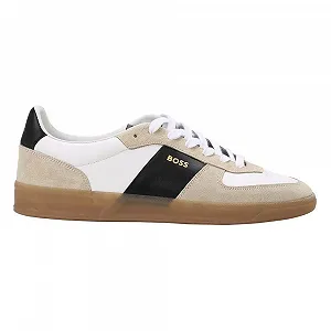 Кросівки BOSS Brandon Tenn Замша та Шкіра з Логотипом з фольги synthetic.ua - Фото 1