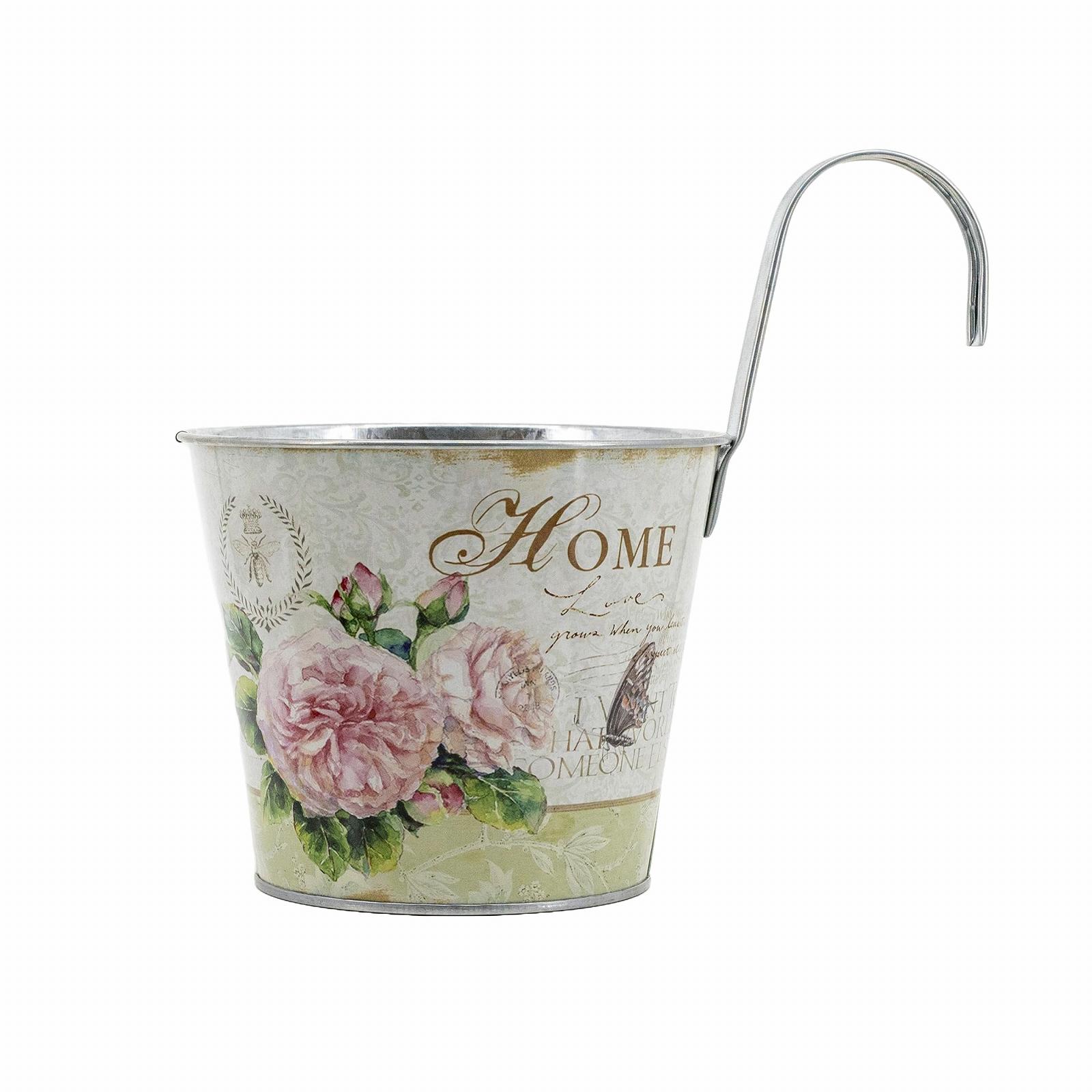 Підвісне металеве кашпо DARO DEKO Carnation 15 x 13 см 2 шт., фото №4 Підвісне металеве кашпо DARO DEKO Carnation 15 x 13 см 2 шт., фото №4