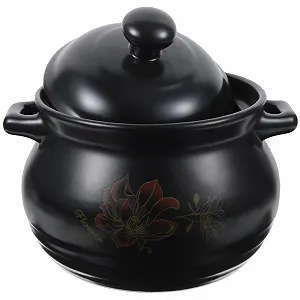 Кастрюля для супа Cabilock керамическая жаростойкая черная - Фото 1
