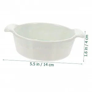Форма для випікання BESTYASH керамічна кругла з подвійними ручками термостійка synthetic.ua - Фото 1