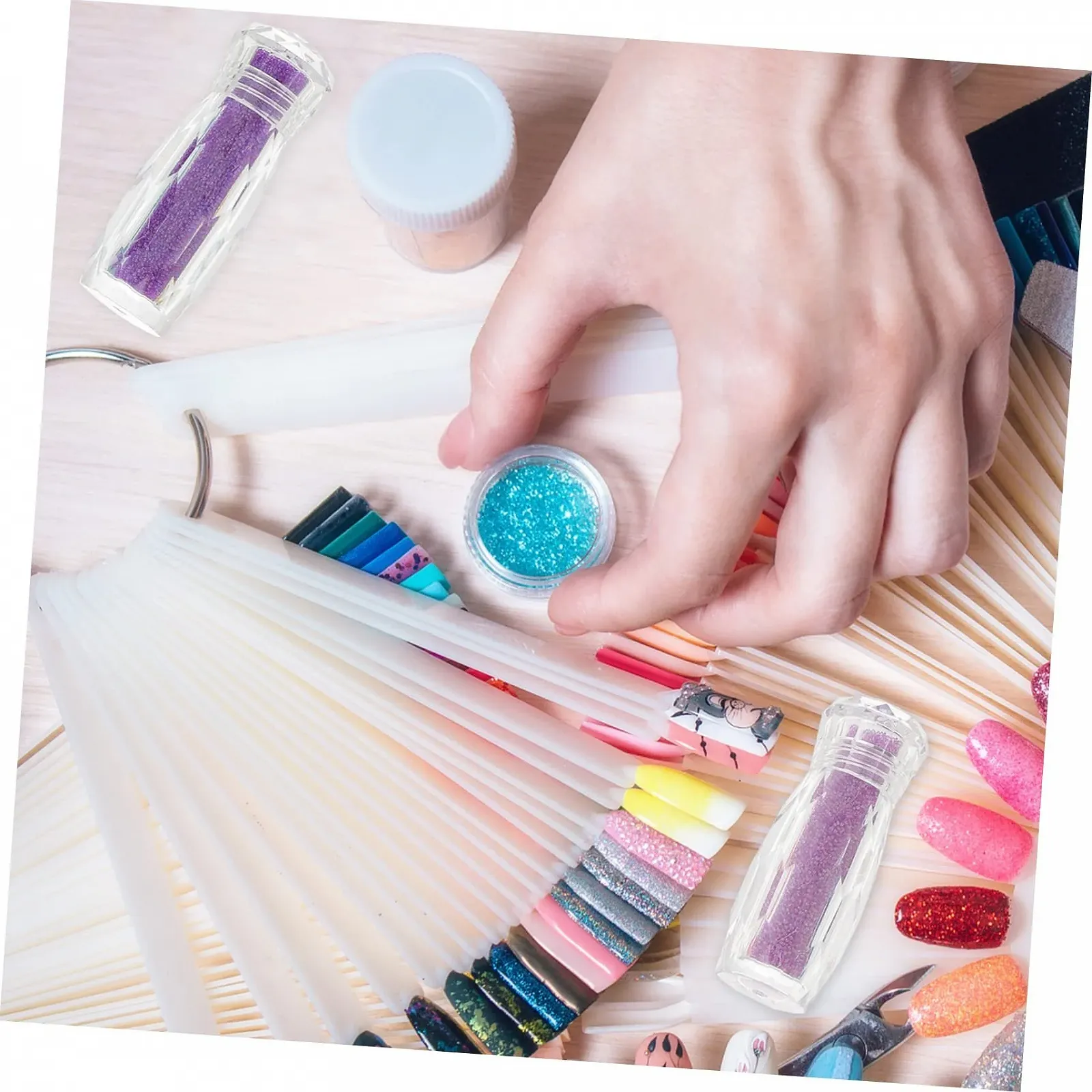 Микробисер PLAFOPE для ногтей, украшения для ногтей, DIY аксессуары для рукоделия, икорный бисер для нанесения и украшения, фото №4