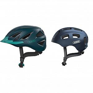 Шлем ABUS Urban-I 3.0 и шлем Youn-I 2.0, с подсветкой для детей, подростков и молодежи, синий, размер M (52-57 см) - Фото 1