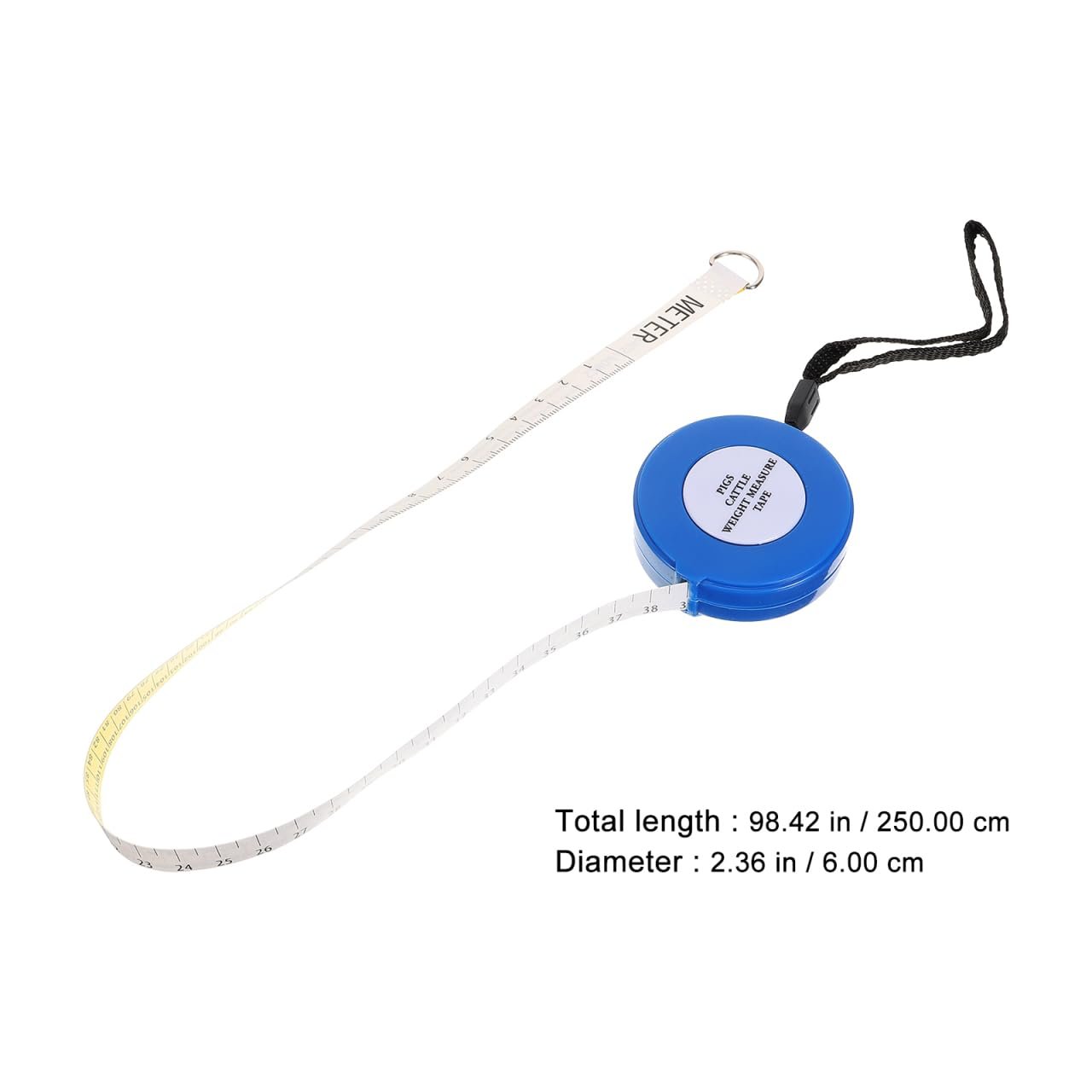 Рулетка для худоби, кіз та коней ARTIBETTER 2.5 м, портативна, фото №8