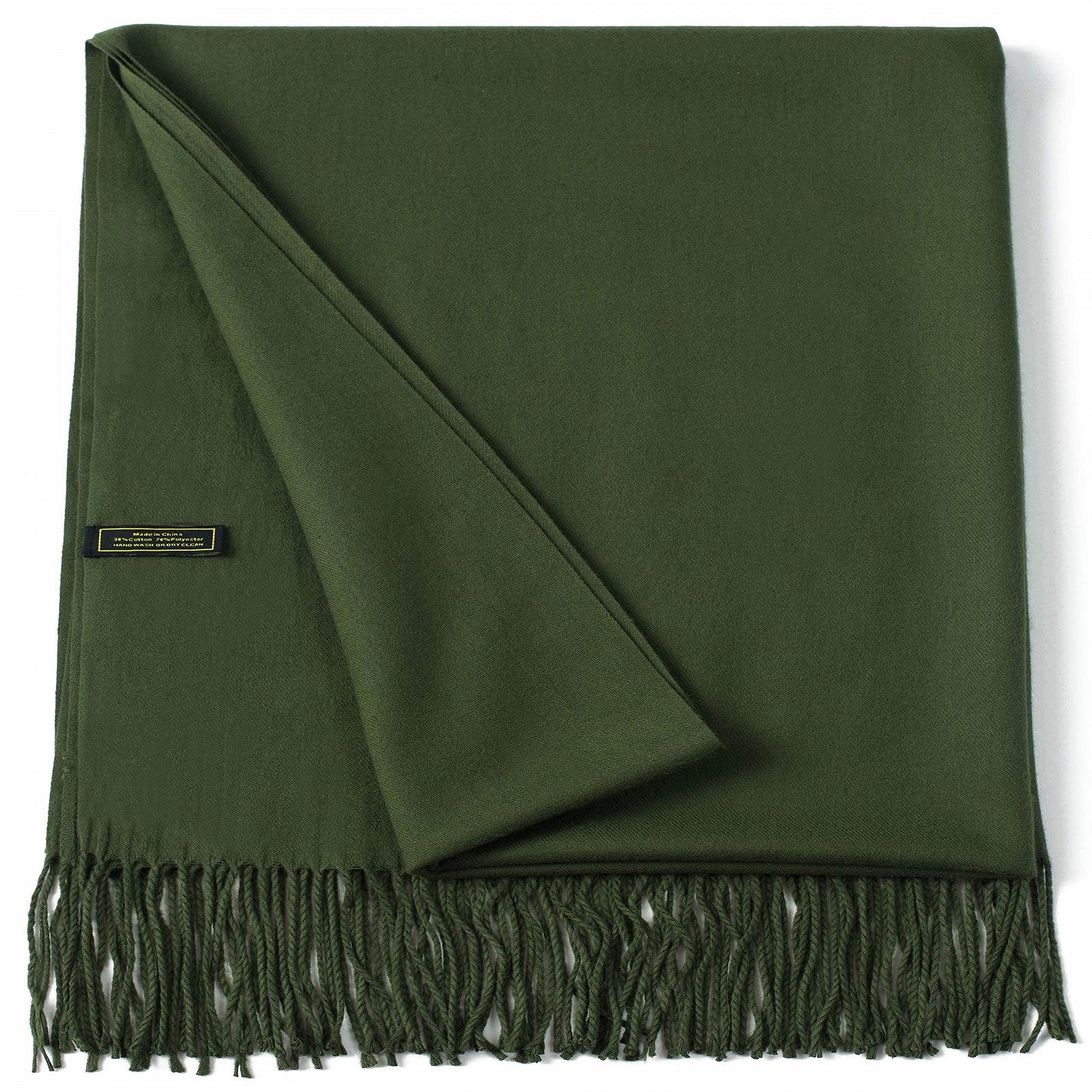 Пашмина CJ Apparel Женская Плотная Смесь Хлопка Шарф, фото №4