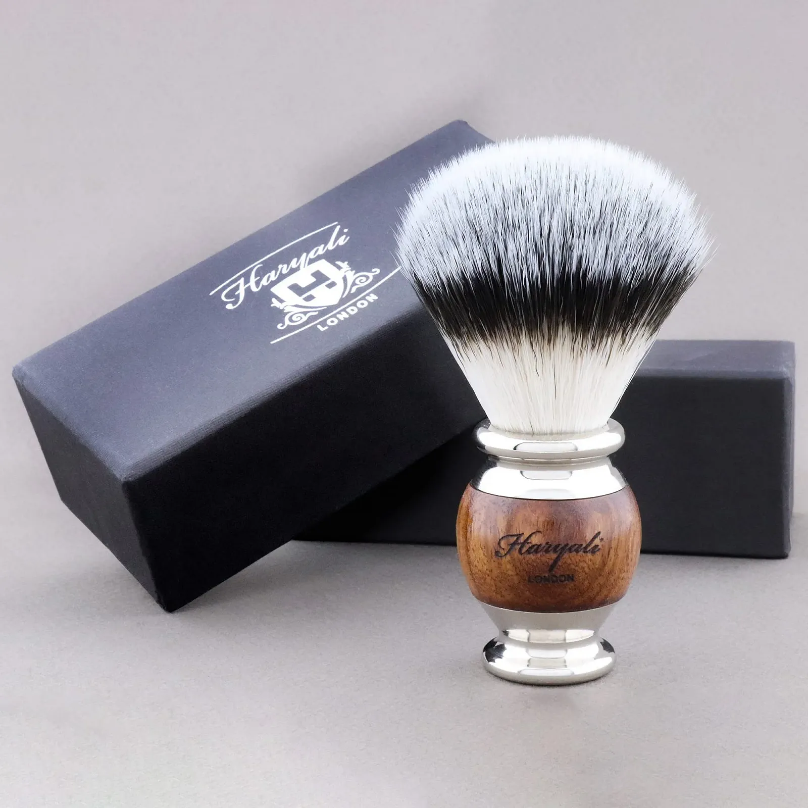 Набор для бритья Haryali London Synthetic Silver Tip Дерево и Нержавеющая сталь, фото №8