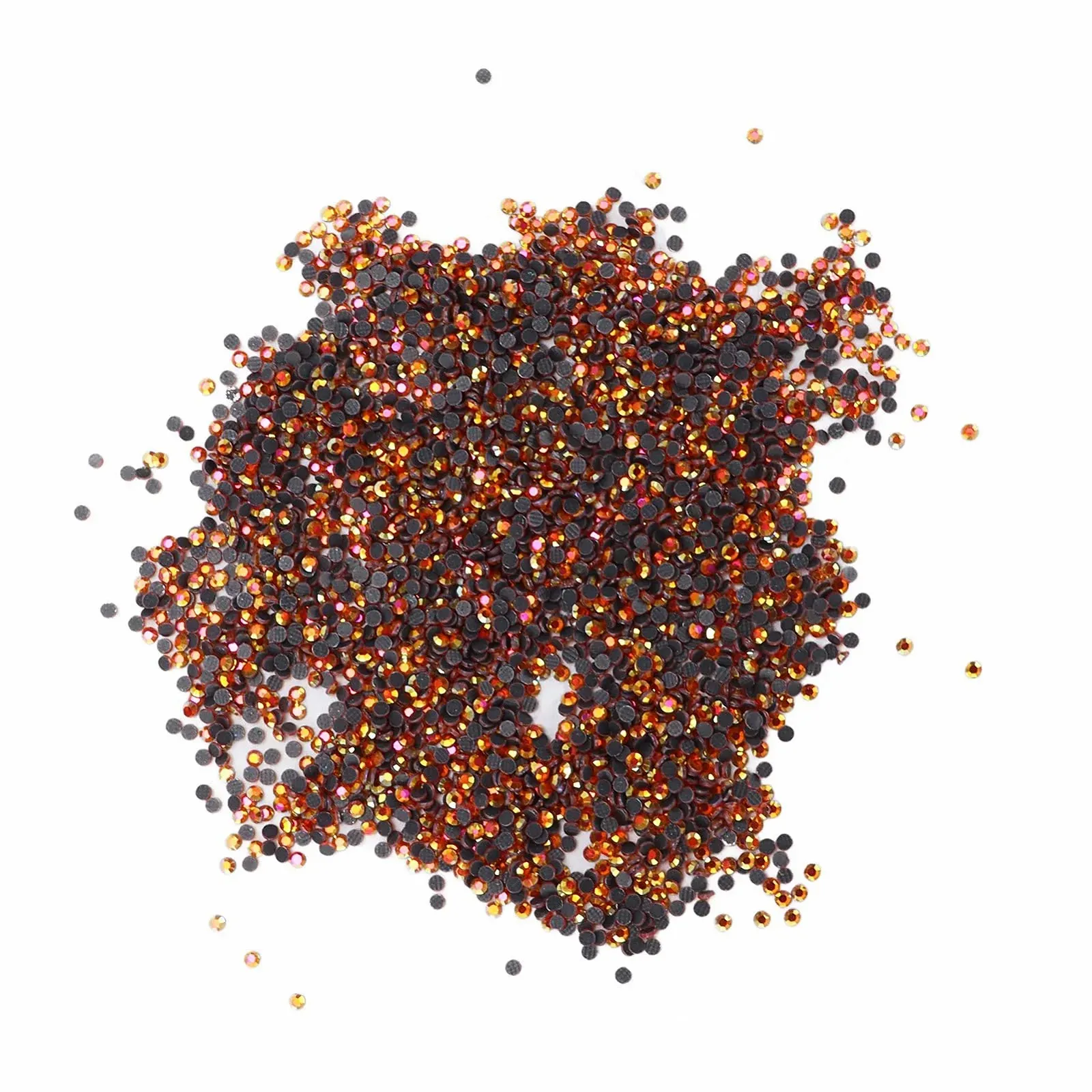 Стразы круглые Iridescent DIY 14400 штук, разноцветные, фото №6