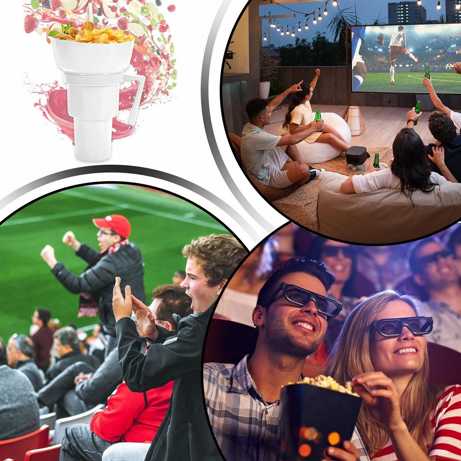 Контейнер для напоїв та снеків з соломинкою, фото №4