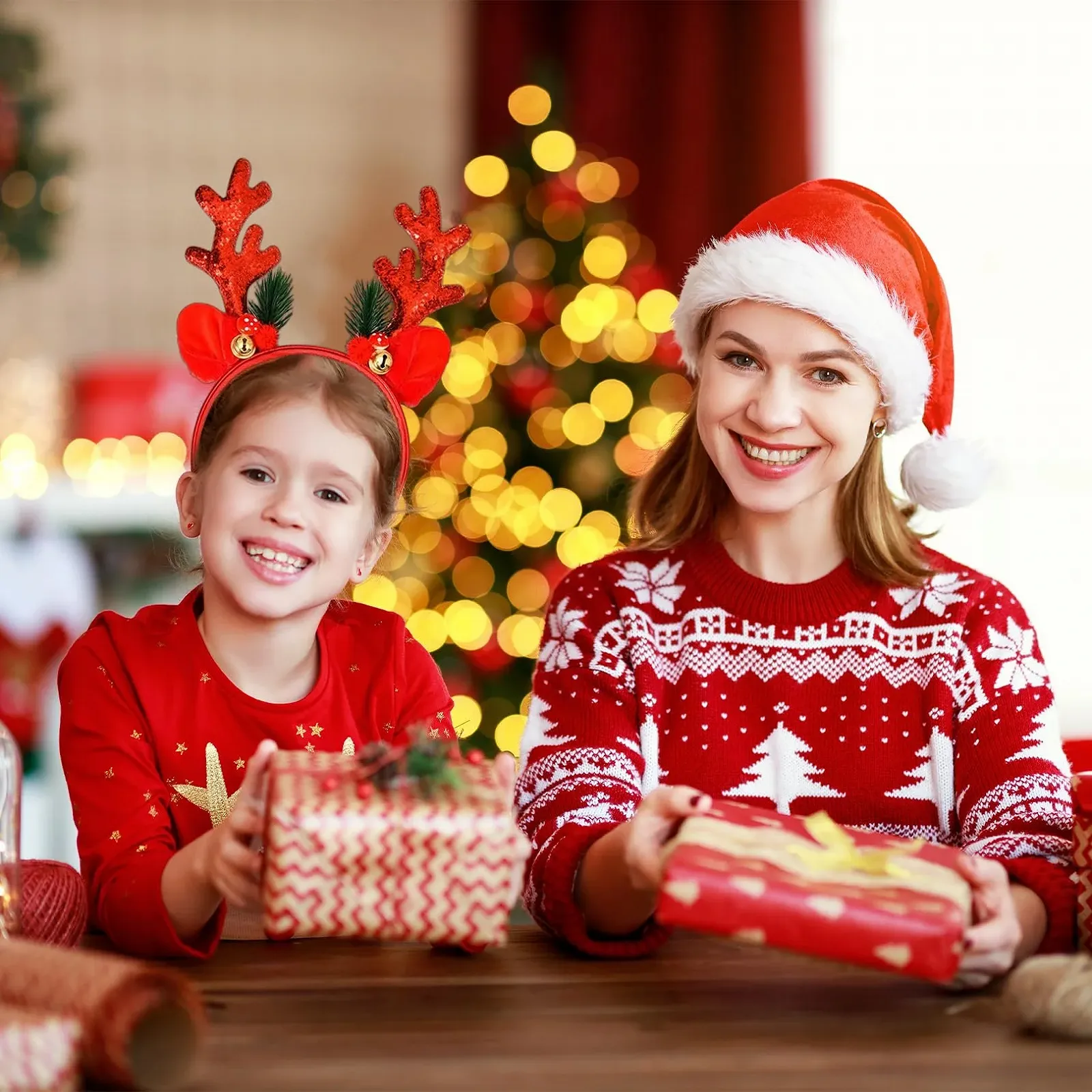 Набор рождественских обручей с оленями., фото №5 Набор рождественских обручей с оленями., фото №5