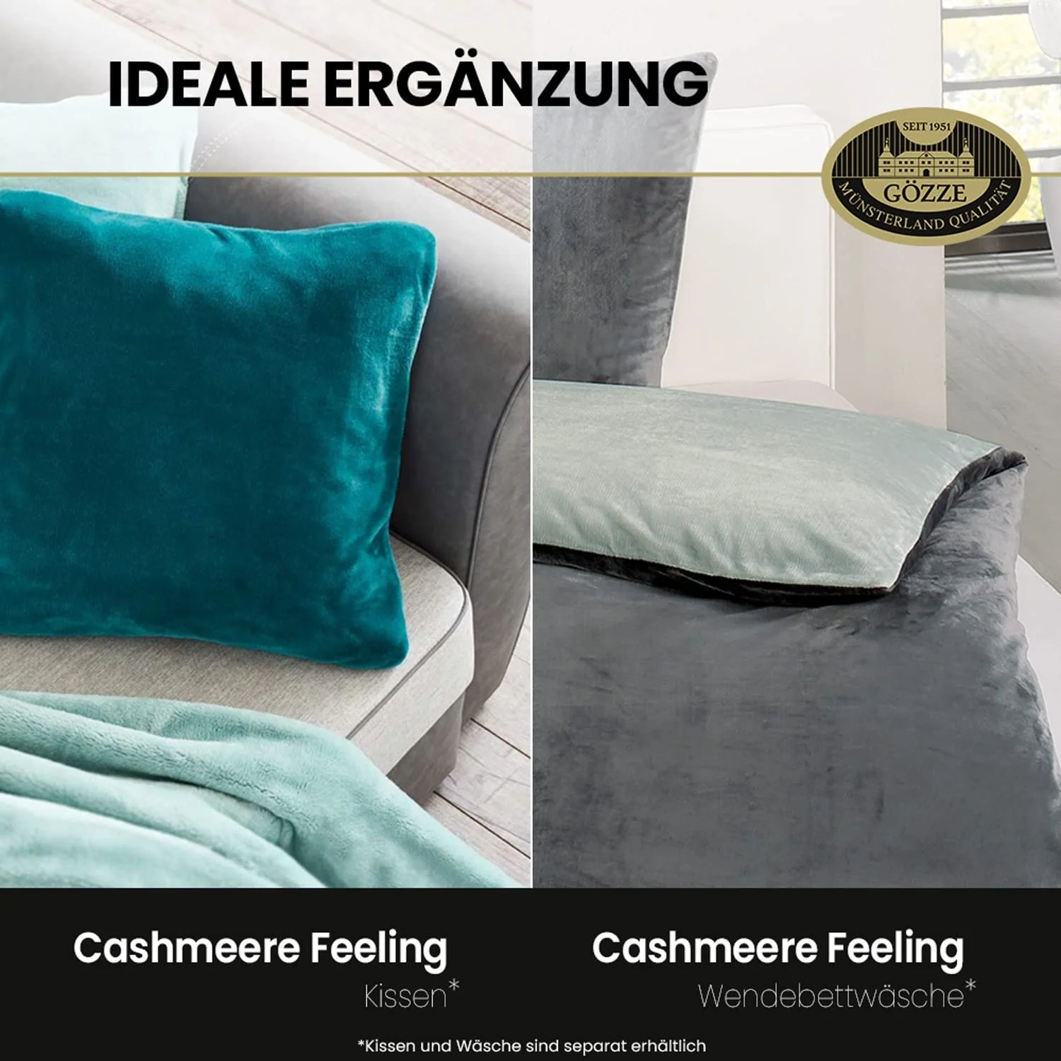 Покривало Gözze Premium Cashmere Feel 170 x 130 см пiсок, фото №7