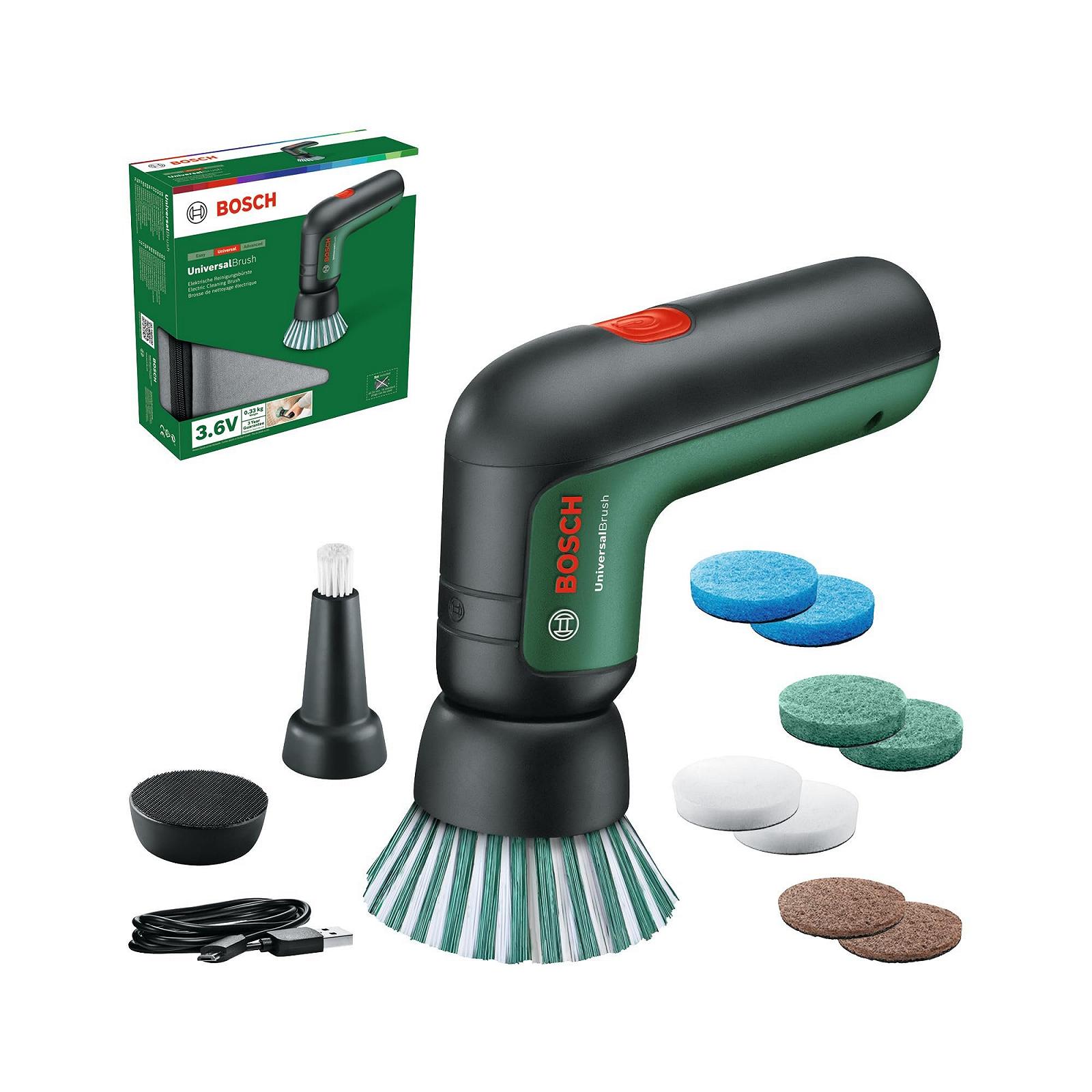 Электрическая щетка Bosch UniversalBrush 3.6 V с зарядным устройством и 4 насадками, фото №2