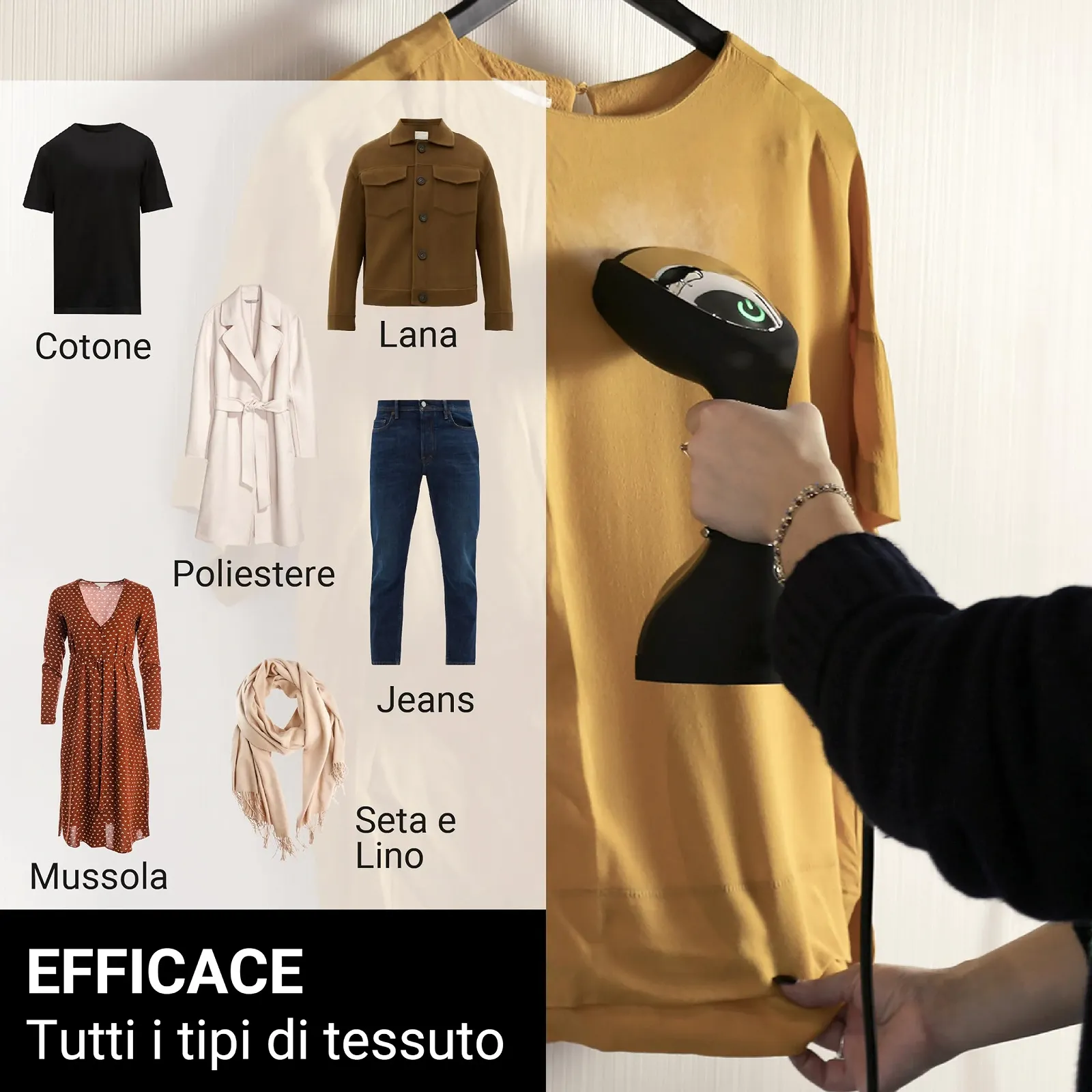 Дорожный отпариватель SteamOne S-Travel 1400 Вт Черный, фото №5