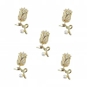 Стрази для нігтів Квітка Циркон 3D Декорації - Фото 1