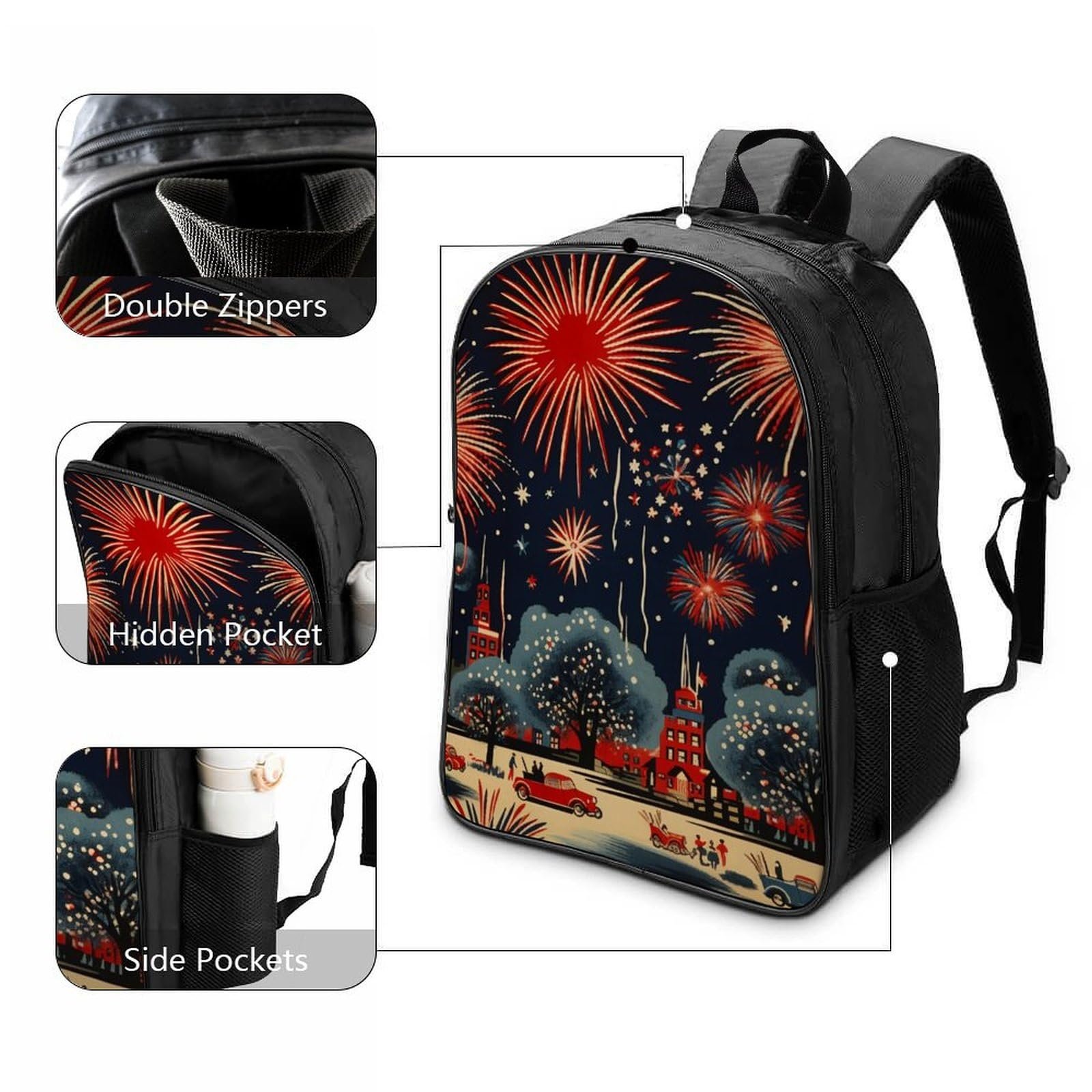 Ранець FPAKAKIIE Fireworks 40x28x16см, фото №3