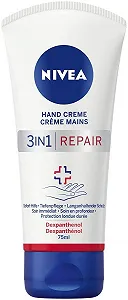 Крем для рук Nivea 3-в-1 Repair, насыщенный крем с декспантенолом для интенсивного ухода, 75 мл - Фото 1