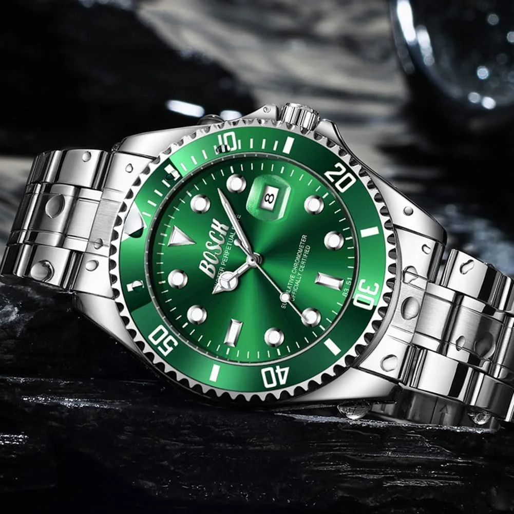 Классические роскошные водонепроницаемые наручные часы до 30 метров, аналоговые часы с большим циферблатом 44 мм, бизнес-дизайн, фото №2 Классические роскошные водонепроницаемые наручные часы до 30 метров, аналоговые часы с большим циферблатом 44 мм, бизнес-дизайн, фото №2
