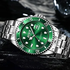 Классические роскошные водонепроницаемые наручные часы до 30 метров, аналоговые часы с большим циферблатом 44 мм, бизнес-дизайн synthetic.ua - Фото 1