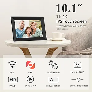 Цифровая фоторамка YUUTY WLAN 10.1 дюйма 32 GB 1280 x 800 HD IPS LCD Сенсорная synthetic.ua - Фото 1