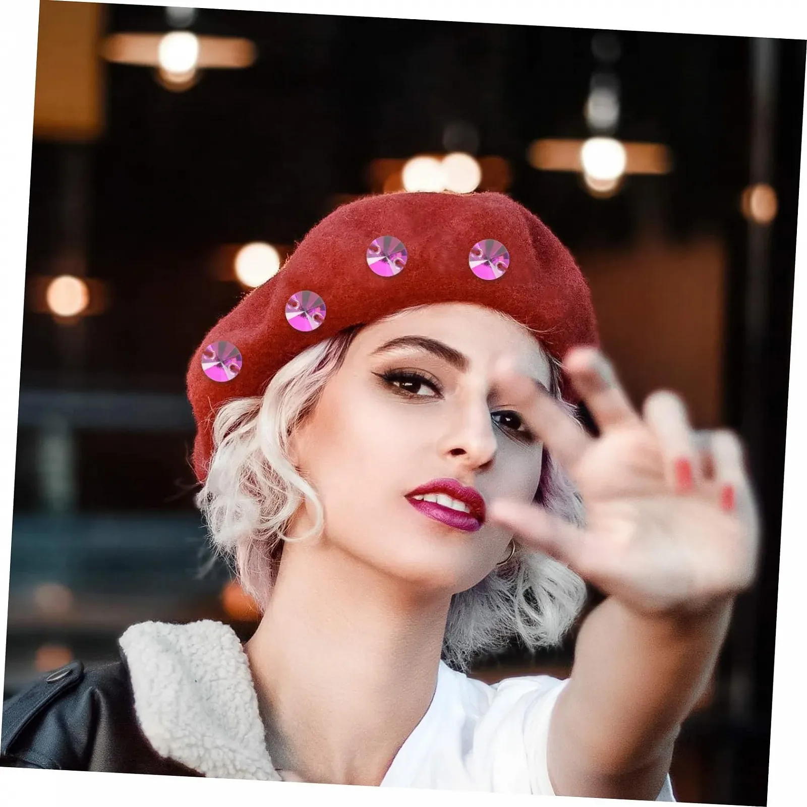 Круглі стрази STOBOK з плоскою задньою частиною, скляні для ловців сонця, DIY вироби, 48 шт., фото №8