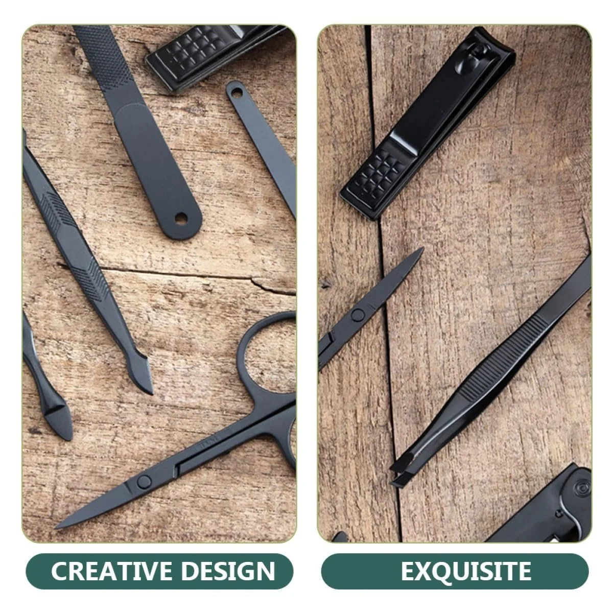 Набор для маникюра CALLARON Кусачки и ножницы для ногтей пальцев рук и ног, включая инструменты для ухода за педикюром, компактные и прочные для путешествий и повседневного использования, фото №8