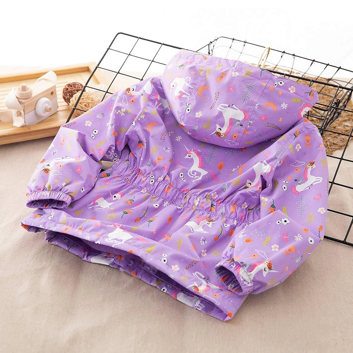 Детская софтшелл куртка для девочек SXSHUN с флисовой подкладкой, переходная куртка с принтом, для хайкинга, уличная куртка, теплая, ветрозащитная, дышащая, весна-осень, фото №4