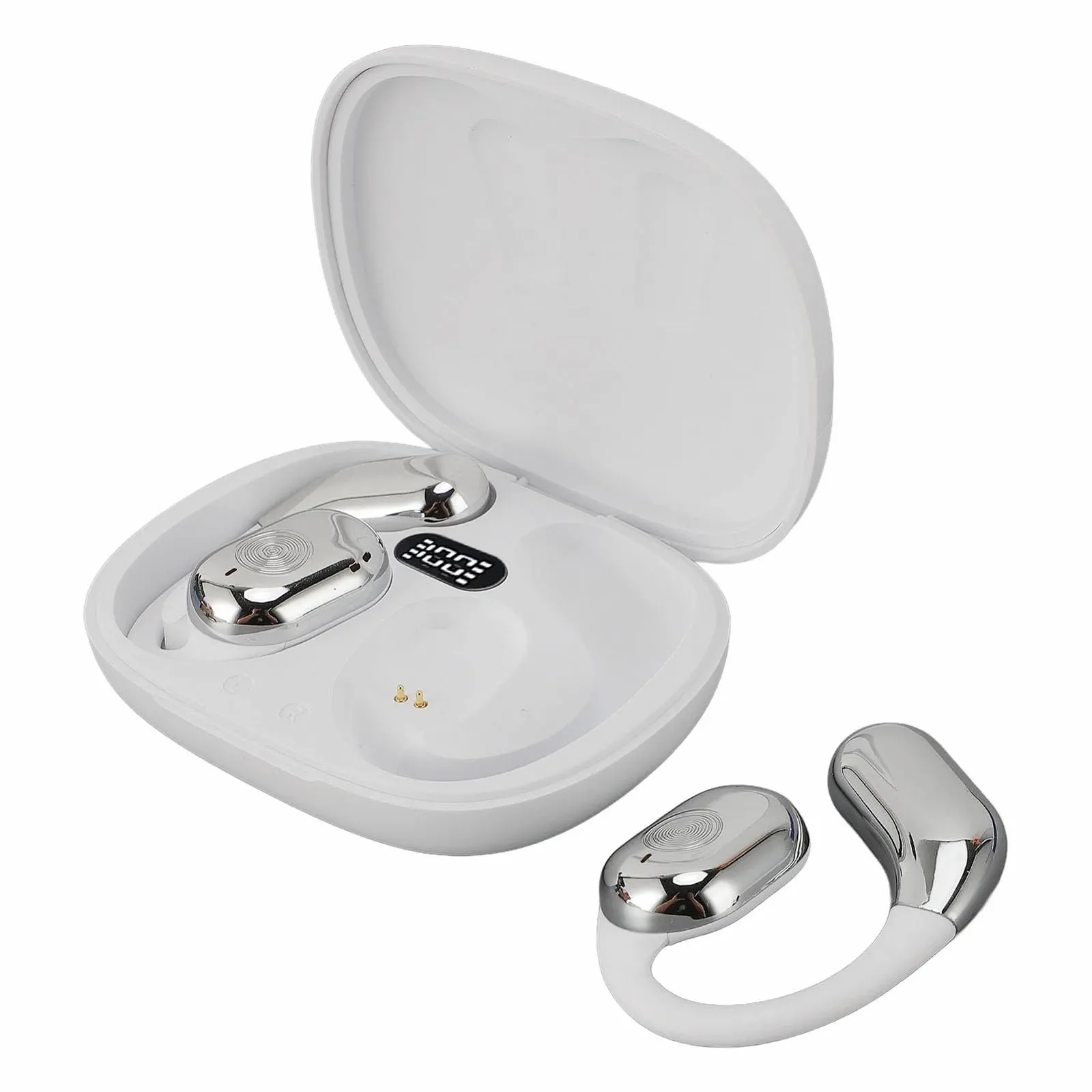 Наушники для перевода BT 144 языков с сенсорным управлением, онлайн-перевод, гарнитура голосового переводчика, с 3 режимами перевода Серебристый, фото №1 Наушники для перевода BT 144 языков с сенсорным управлением, онлайн-перевод, гарнитура голосового переводчика, с 3 режимами перевода Серебристый, фото №1