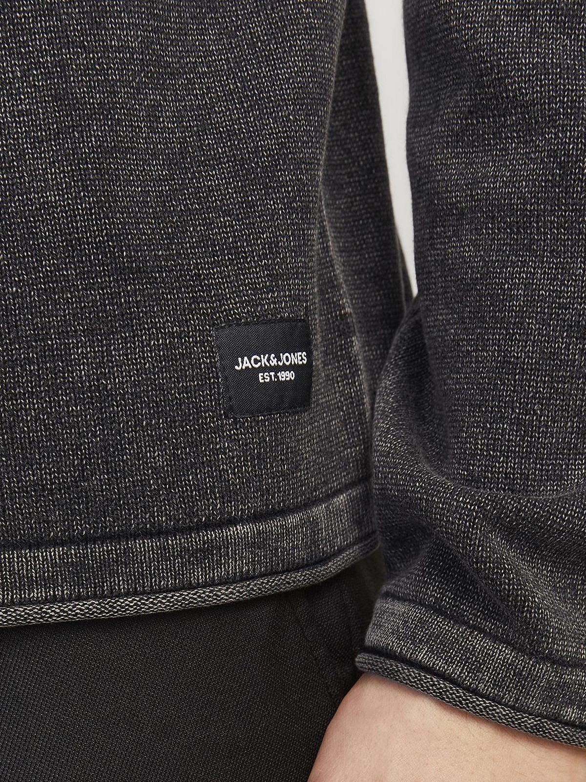 Чоловічий в'язаний джемпер JACK & JONES Однотонний в'язаний джемпер, фото №6