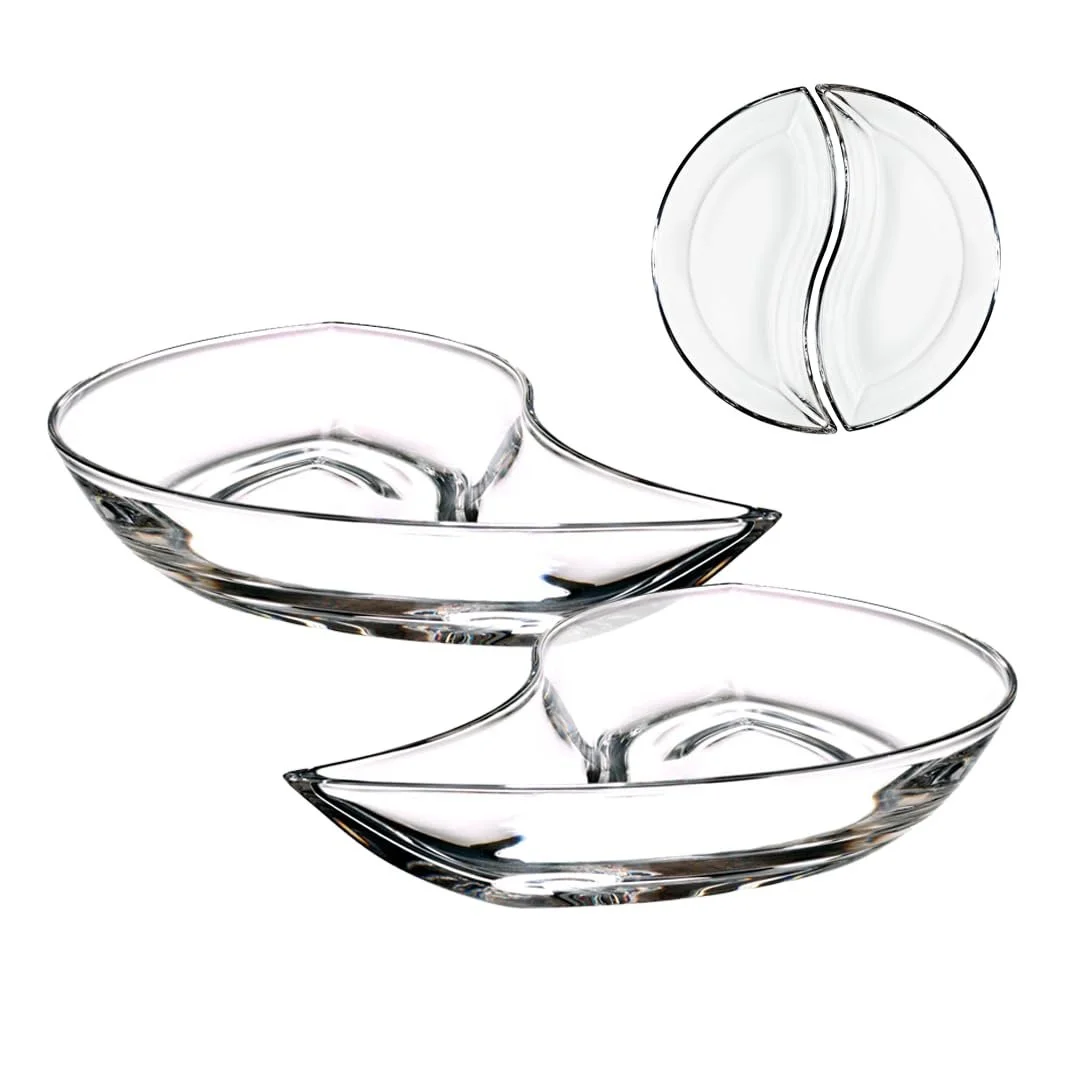 Набор серебряных мисок Cabaret Buffet Brunch Стекло Прозрачный 28 см (2 шт.), фото №1