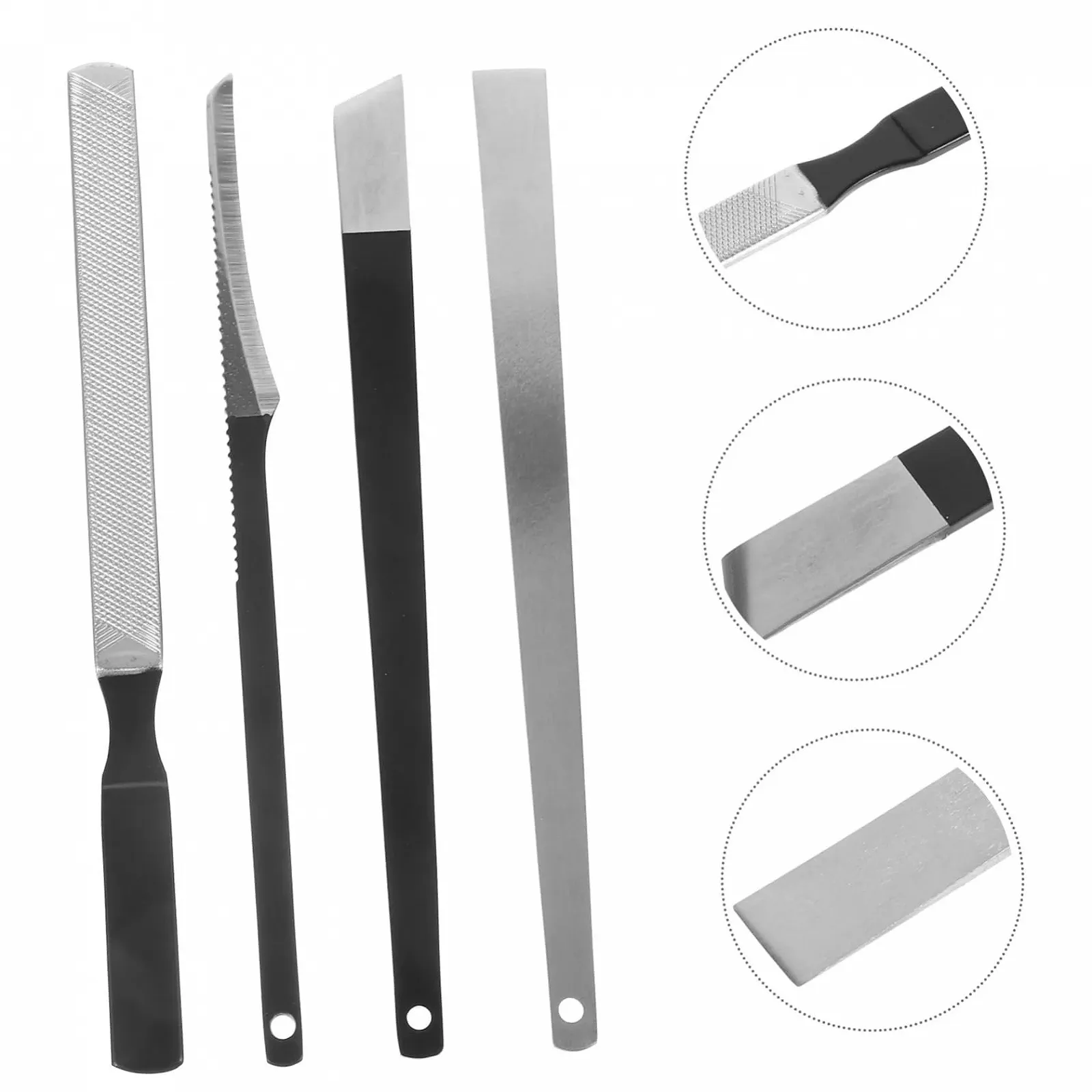 Набор инструментов для педикюра CALLARON 4 предмета Черный Портативный для путешествий и ежедневного использования, фото №5