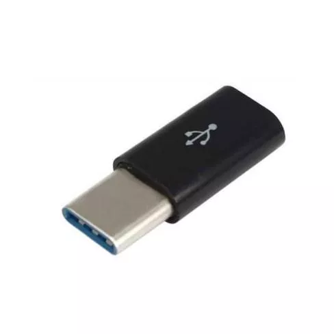 Переходник Type-C to Micro USB Lapara LA-Type-C-MicroUSB-adaptor black, фото №1
