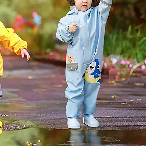 Дитячий дощовий костюм Oshhni з кольоровим візерунком synthetic.ua - Фото 1