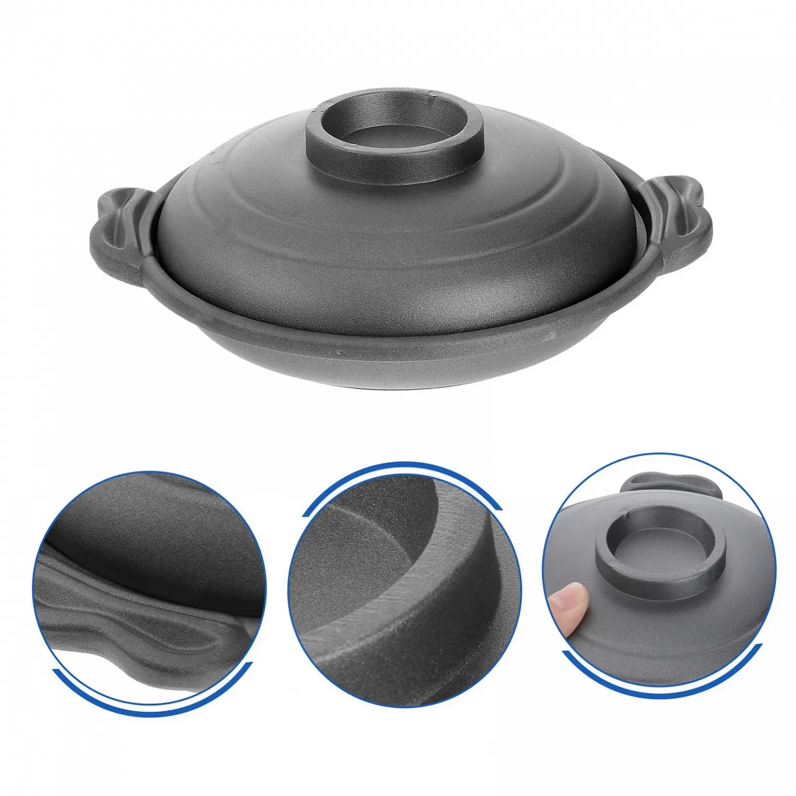 Керамическая кастрюля Cabilock 18 см антипригарная для риса и бибимбапа, фото №4