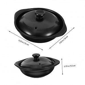 Горщик для запікання VILLCASE керамічний термостійкий для порційних страв synthetic.ua - Фото 1