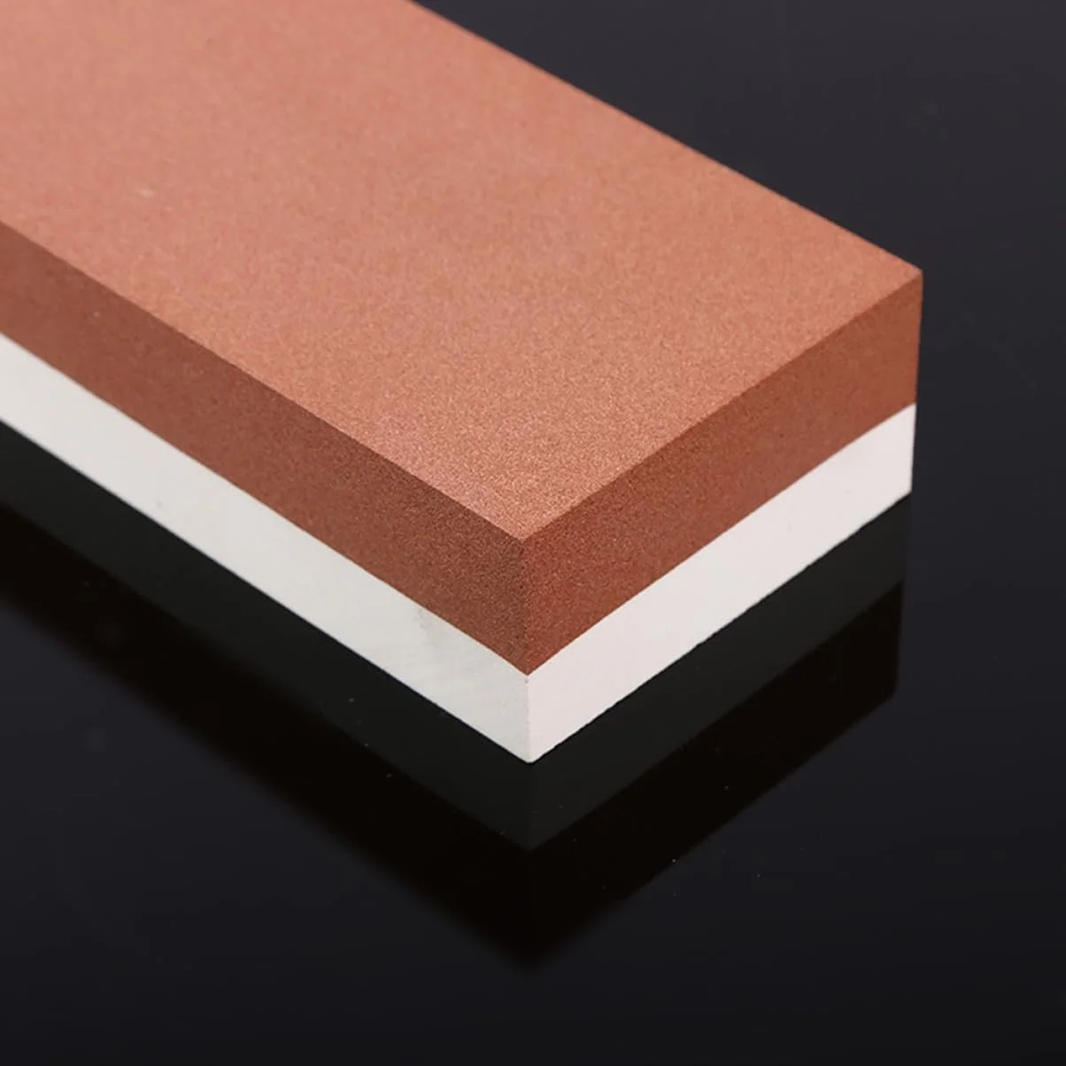 Точильний камінь двосторонній з білого корунду для ножів та ножиць, фото №8