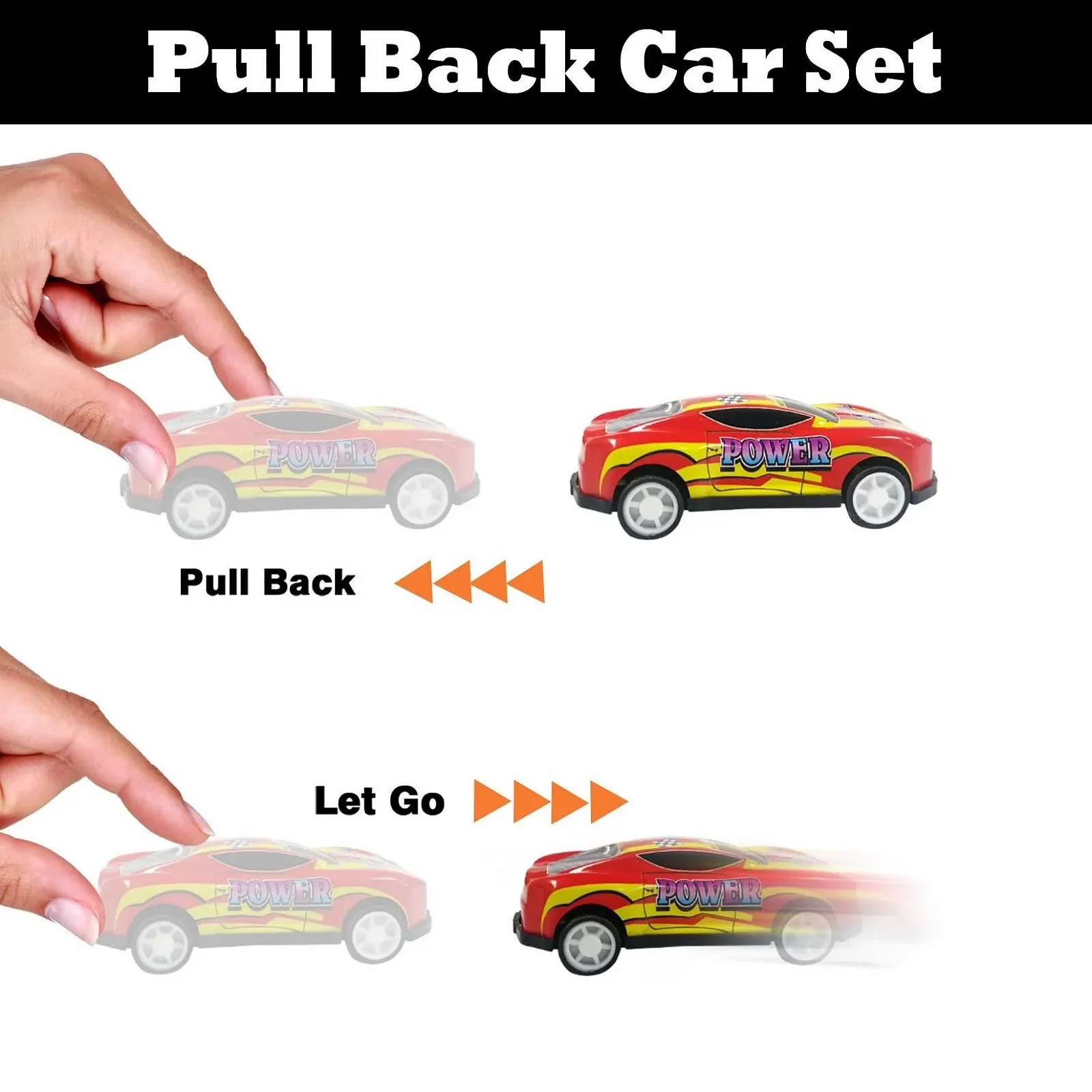 Іграшковий набір TOYABI Car Toy 21 шт з ігровим килимком та катапультою, маленькі машинки, фото №5