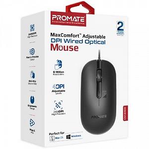 Мышка Promate CM-2400 USB Black (cm-2400.black) цена на synthetic.ua - Фото 1 Мышка Promate CM-2400 USB Black (cm-2400.black) synthetic.ua - Фото 1