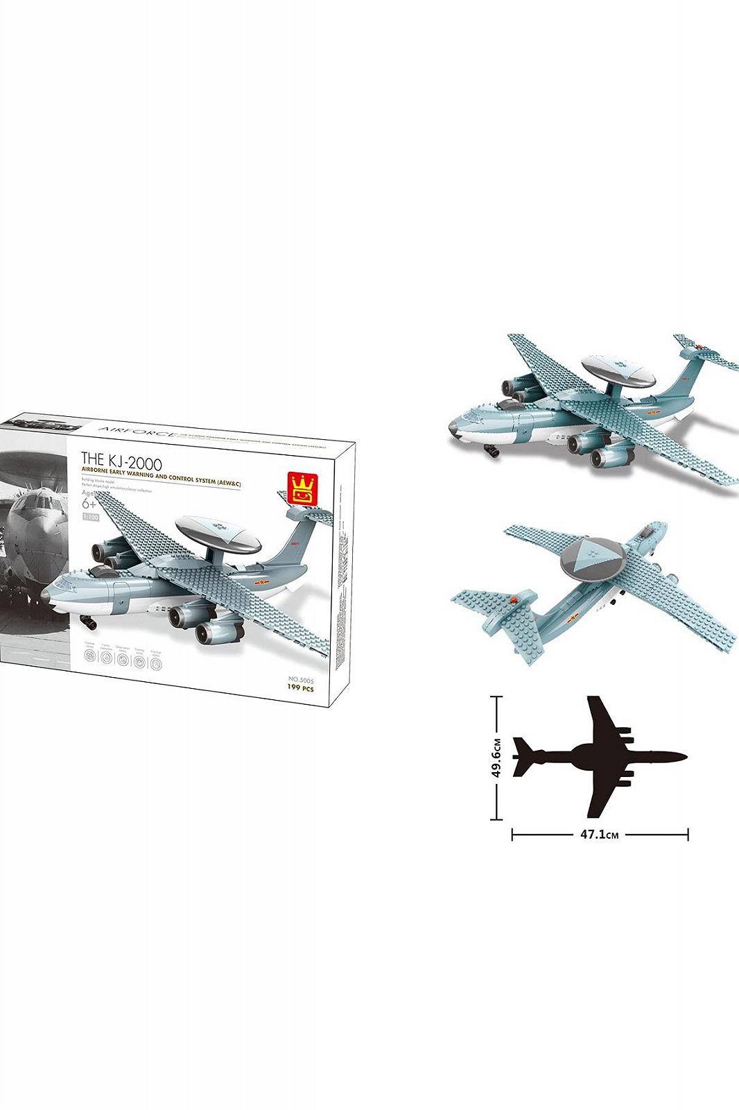 Конструктор WANGE Airborne Early Aeroplane Radar KJ-2000 199 элементов, фото №1