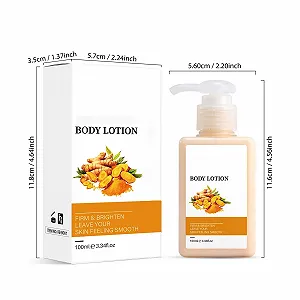 Молочко для тела Turmeric, 100 мл, нежное увлажнение, увлажнение и осветление, уход за кожей, увлажняющее молочко для тела, крем synthetic.ua - Фото 1