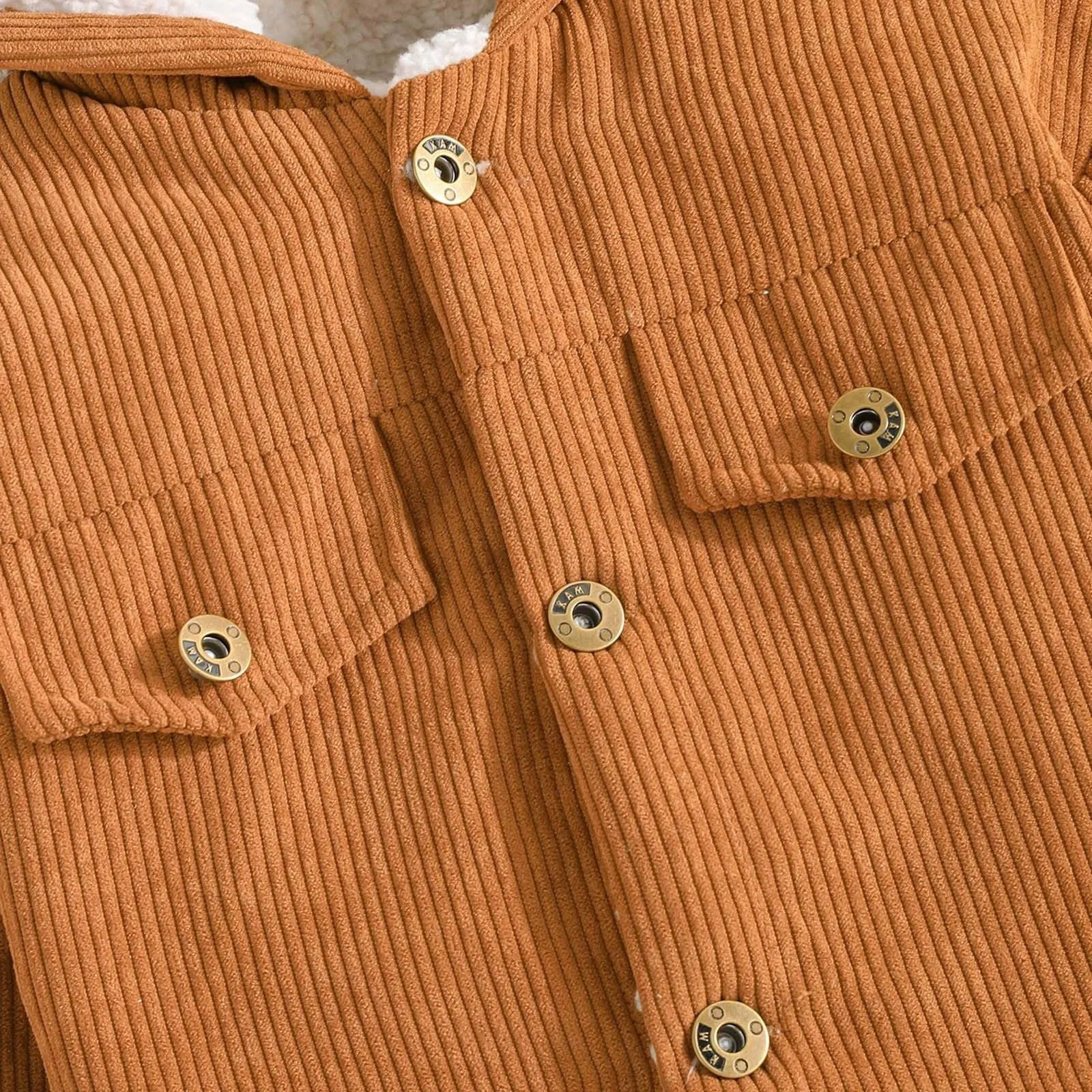 Зимняя куртка Cord с мягкой флисовой подкладкой для мальчиков Утепленное теплое пальто для малышей Детский уютный дизайн для активных дней, фото №7