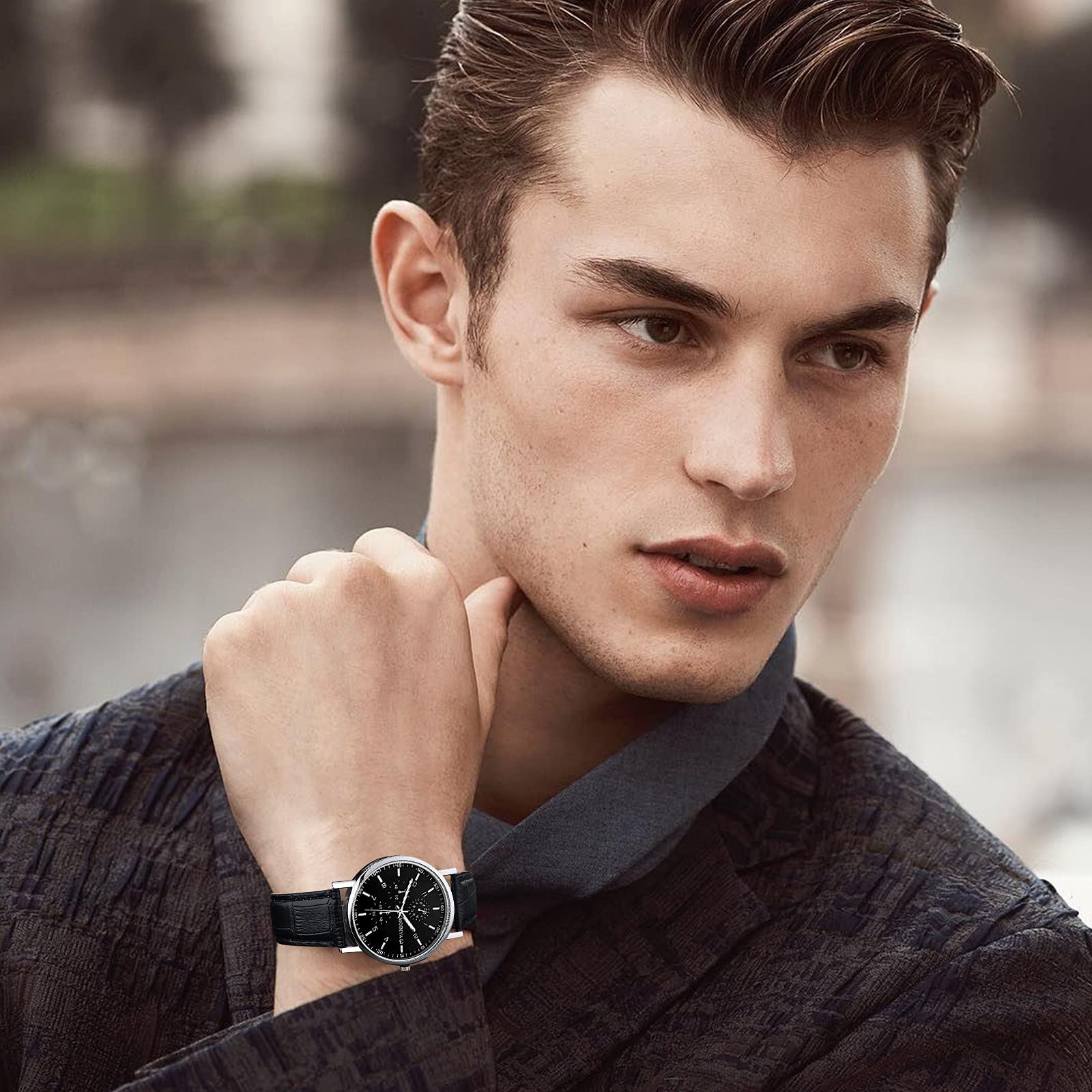 Годинник Generisch Classic Men's Map, фото №3