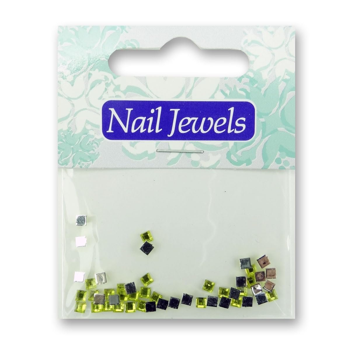 Стразы для ногтей Квадратные Акриловые Шампань, фото №1