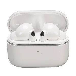 Беспроводные Bluetooth 5.4 с поддержкой 144 языков, шумоподавлением ANC, сенсорным управлением, 5 часов воспроизведения и чехлом для зарядки (белый) - Фото 1