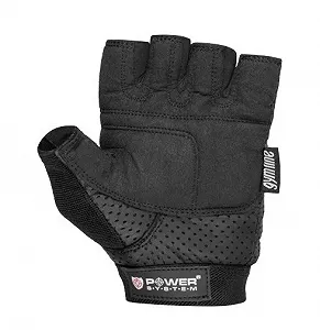 Перчатки для фитнеса и тяжелой атлетики Power System Plus PS-2500 XL Черный synthetic.ua - Фото 1
